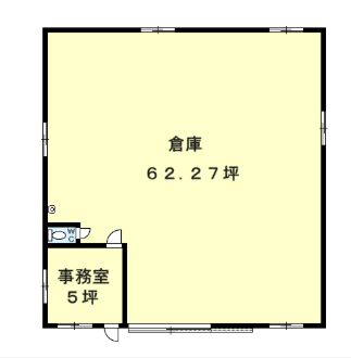 貸倉庫 半田市青山５丁目 鉄骨造1F:222㎡（67.15坪）