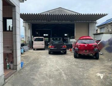 【売工場・住居付】岐阜県大垣市外渕２丁目 土地：209坪 軽量鉄骨造3F:81坪 自動車整備工場
