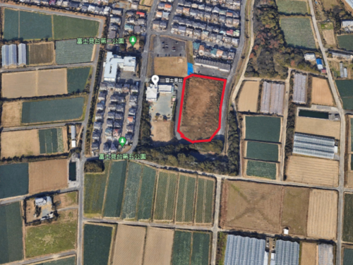 【売地】愛知県豊橋市富士見台６丁目  6,877.00m²（2,080.28坪）事業用地