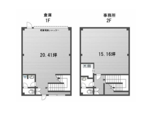 【貸倉庫】春日井市花長町１丁目  土地：164.91坪 倉庫2F:43.86坪