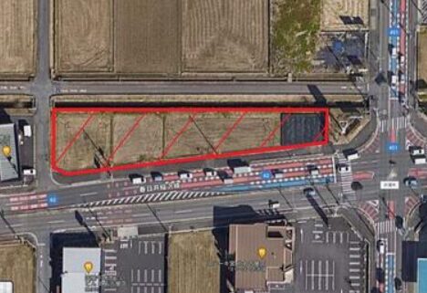 貸地 北名古屋市鹿田国門地  ロードサイド 1,493m²（451.63坪）