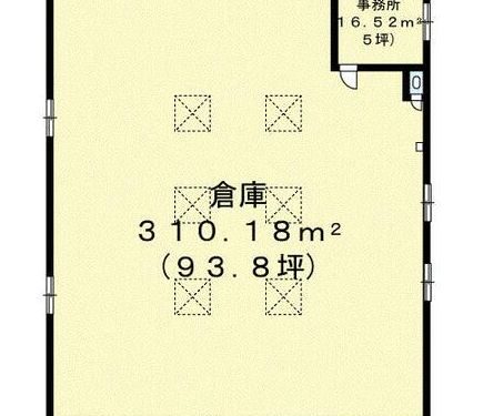 【貸倉庫】三重県四日市市日永西３丁目  鉄骨造1F:326.70m²（98.82坪）