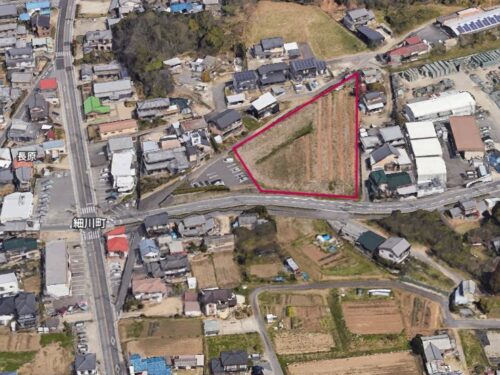 売地 岡崎市細川町（豊田東IC） 980坪 駐車場用地・資材置場