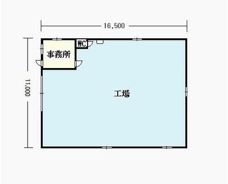 貸工場 岡崎市宇頭町字久屋名 鉄骨造1F:181.50m²（54.90坪）